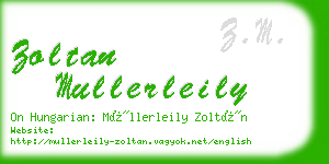 zoltan mullerleily business card